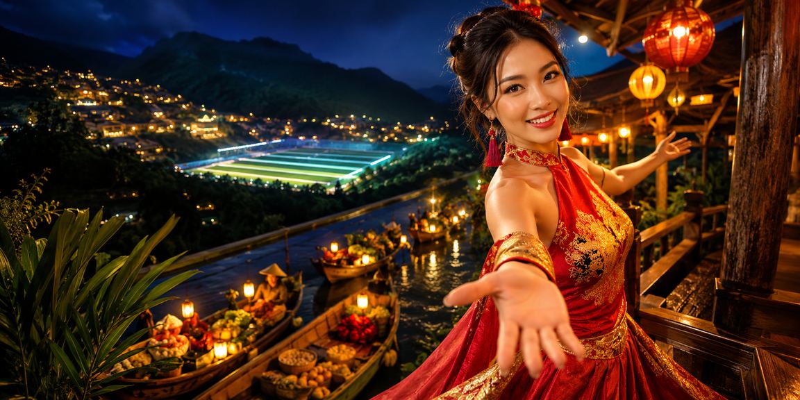 Không khí lễ hội cá cược và trò chơi điện tử sôi động tại Sa Pa, Việt Nam
